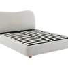 Lit coffre 160 x 200 cm - Tissu - Beige - VANARI>Vente-unique Online