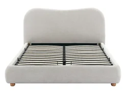 Lit coffre 160 x 200 cm - Tissu - Beige - VANARI><noscript><img width=