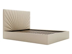 Lit coffre 180 x 200 cm - Tissu - Beige + Matelas - RILIODA><noscript><img width=