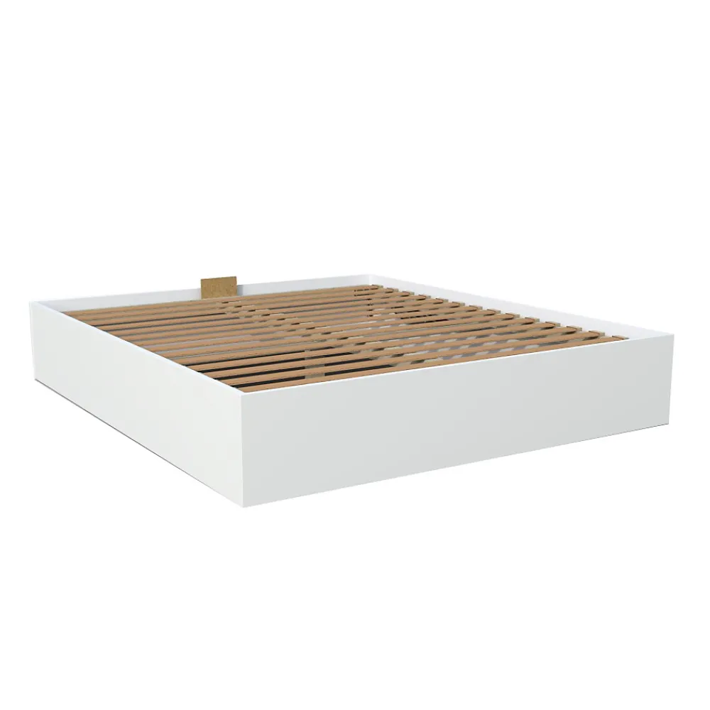 Weber Industries Lit coffre BILBAO 180x200 cm + sommier / blanc* Lit Coffre