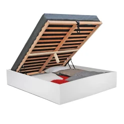 Weber Industries Lit coffre BILBAO 180x200 cm + sommier / blanc* Lit Coffre