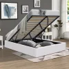King Of Dreams Lit coffre blanc 120x190 cm - 12 lattes - montage rapide - confort optimal - usage quotidien -* Lit Coffre