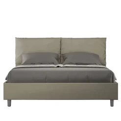Lit coffre capitonné Antea 160x200 simili cuir cappuccino>Ityhome Sale