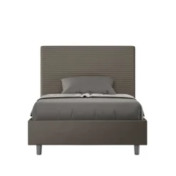 Lit coffre capitonné Focus simili cuir cappuccino 140x190>Ityhome Clearance