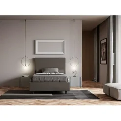 Lit coffre capitonné Focus simili cuir cappuccino 140x190><noscript><img width=