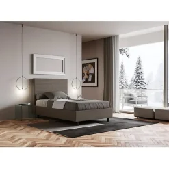 Lit coffre capitonné Focus simili cuir cappuccino 140x190><noscript><img width=