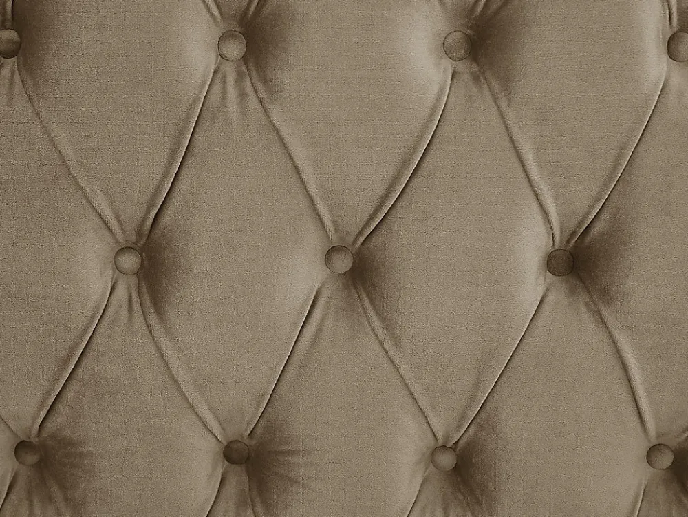 Vente-unique Lit coffre chesterfield 160 x 200 cm - Velours - Taupe + Matelas - DULENI* Ensemble Sommier Et Matelas