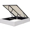 King Of Dreams Lit coffre dehoussable blanc - 160x200 cm - facile à monter - confort optimal - usage quotidien -* Lit Coffre