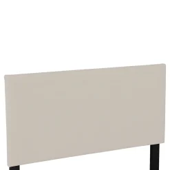 Lit coffre Juva rembourré avec velours côtelé 90 x 200 cm beige><noscript><img width=