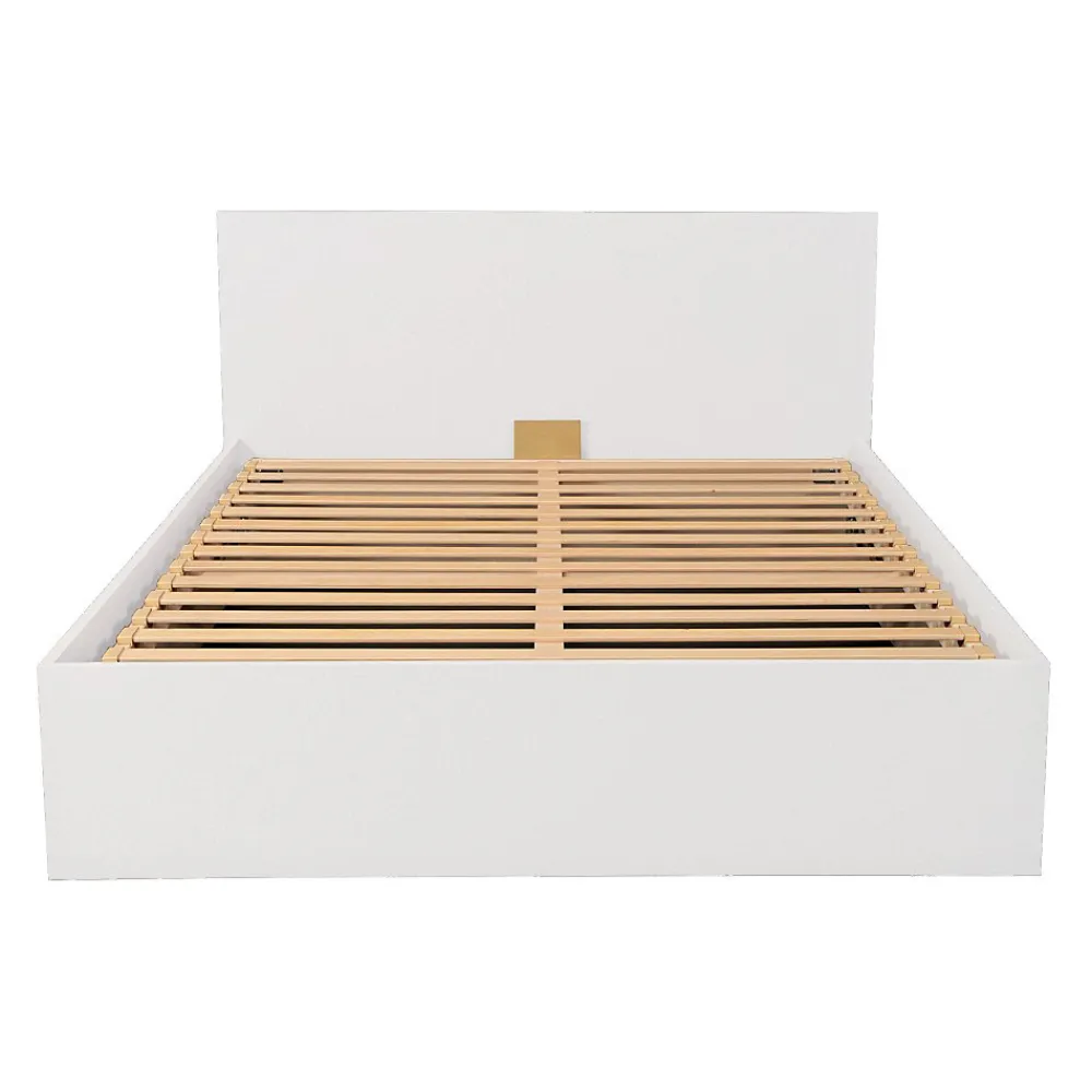 Lit coffre MADRID 140x200 + 1 sommier / Blanc>Weber Industries Discount