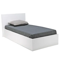 Weber Industries Lit coffre MADRID 90x190 + 1 sommier / Blanc* Lit Simple