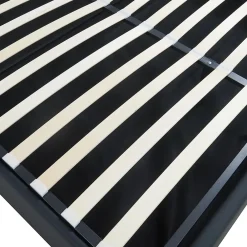 [En.Casa] Lit coffre Nola simili 160 x 200 cm noir en.casa* Lit Coffre