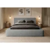 Lit coffre ORLANE Gris Charbon minéral polaire 140x200 cm Sommier relevable Design haut de gamme>Meublorama Online