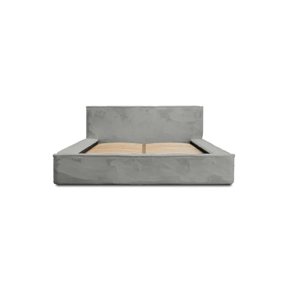 Lit coffre ORLANE Gris Charbon minéral polaire 140x200 cm Sommier relevable Design haut de gamme>Meublorama Online