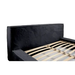 Lit coffre ORLANE Noir Ardoise polaire 160x200 cm Sommier relevable Design haut de gamme><noscript><img width=