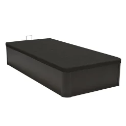 Lit coffre SPIRO 90x200 + 1 sommier / Noir><noscript><img width=