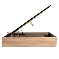 Weber Industries LIT COFFRE SPIRO 180x200cm + 1 SOMMIER / Décor Chêne Blanchi* Lit Coffre