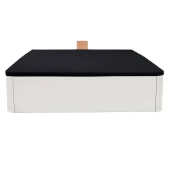 Weber Industries LIT COFFRE SPIRO 140x190cm + 1 SOMMIER / BLANC* Lit Coffre