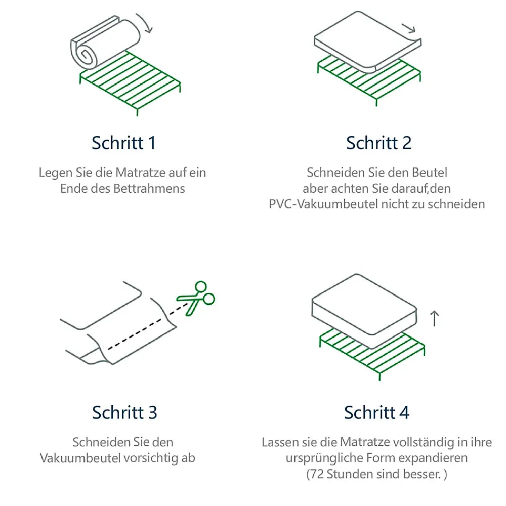 Lit Coffre 140x200 cm - Lit Coffre Capitonné Double avec Coffre Hydraulique et Tête de Lit LED, PU Blanc, Matelas Inclus>Okwish Clearance