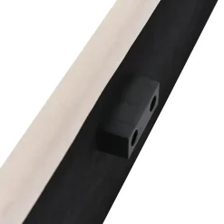Lit coffre 160x200 cm - Lit double rembourré Beige avec sommier à lattes - Lin - Sans Matelas><noscript><img width=