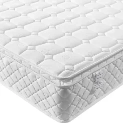 Lit coffre 90x200 cm - Lit simple capitonné avec sommier métallique - Bois massif + Métal - avec Matelas - Gris clair><noscript><img width=