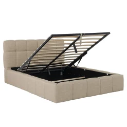 Lit coffre 160x200 cm ELIAS + sommier / Beige>Weber Industries Outlet