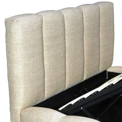 Lit coffre 140x190cm NEST + 1 sommier / Beige><noscript><img width=