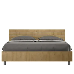 Lit conteneur Ankel 160x200 avec tête de lit droite et lattes en chêne>Ityhome Best