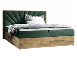 Lit continental Baltimore 191, Double, Vert, Tissu, Disponible>Mobilier1 Outlet