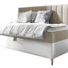 Lit continental Baltimore 165, Unique, Brun clair, Faux cuir>Mobilier1 Best