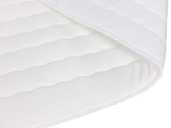 Mobilier1 Lit continental Baltimore 158, Double, Gris, Tissu, Disponible* Ensemble Sommier Et Matelas