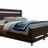 Lit continental Baltimore 174, Double, Marron, Tissu, Disponible>Mobilier1 Clearance
