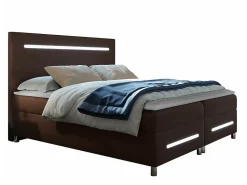 Lit continental Baltimore 174, Double, Marron, Tissu, Disponible>Mobilier1 Clearance