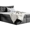 Lit continental Baltimore 157, Double, Gris, Tissu, Disponible>Mobilier1 Clearance