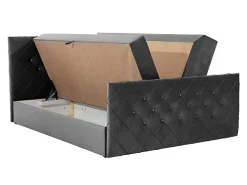 Lit continental Baltimore 158, Double, Rose, Tissu, Disponible><noscript><img width=