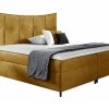 Lit continental Baltimore 178, Unique, Jaune, Tissu, Disponible>Mobilier1 Hot