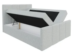 Lit continental Baltimore 154, Double, Noir, Faux cuir, Disponible><noscript><img width=
