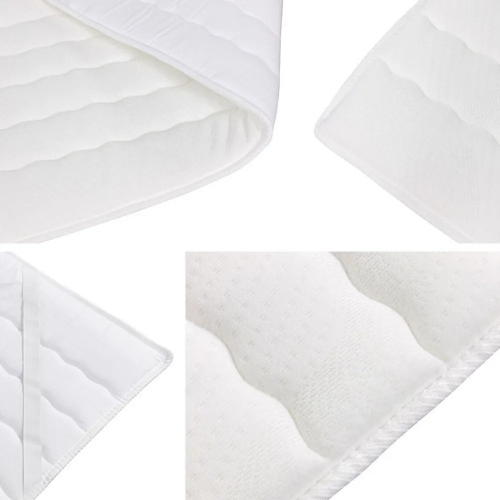 Lit continental Baltimore 127, Double, Brun clair, Tissu, Disponible>Mobilier1 New