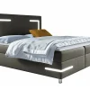 Lit continental Baltimore 173, Double, Marron, Tissu, Disponible>Mobilier1 Hot