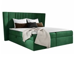 Lit continental Baltimore 184, Double, Vert, Tissu, Disponible>Mobilier1 Hot