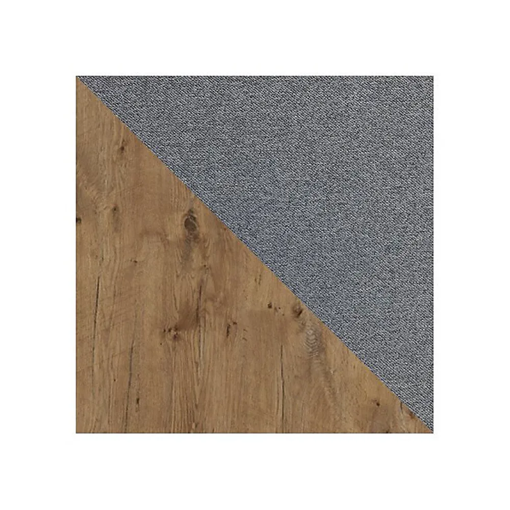 Lit continental Baltimore 190, Double, Gris, Tissu, Disponible>Mobilier1
