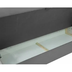 Mobilier1 Lit continental Baltimore 147, Double, Rose, Tissu, Disponible* Ensemble Sommier Et Matelas