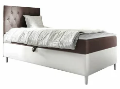 Mobilier1 Lit continental Baltimore 171, Unique, Pourpre, Faux cuir, Disponible* Ensemble Sommier Et Matelas