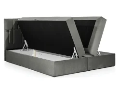 Lit continental Baltimore 143, Double, Rose, Tissu, Disponible><noscript><img width=
