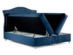 Lit continental Baltimore 135, Unique, Brun clair, Tissu, Disponible><noscript><img width=