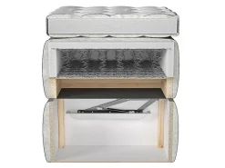 Lit continental ComfiDream 156, Double, Brun clair, Tissu, Disponible><noscript><img width=