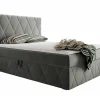 Lit continental Comfivo 225, Double, Gris, Tissu, Disponible>Mobilier1 Best