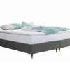 Lit continental Logan 109, Double, Gris, Tissu, Disponible>Mobilier1 Discount