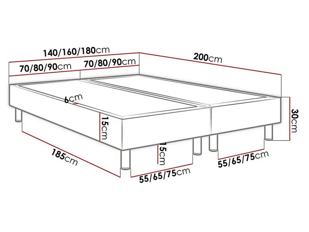 Lit continental Logan 101, Double, Vert, Tissu, Disponible>Mobilier1 Online