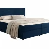 Lit continental Memphis 117, Double, Bleu, Tissu, Disponible>Mobilier1 Discount